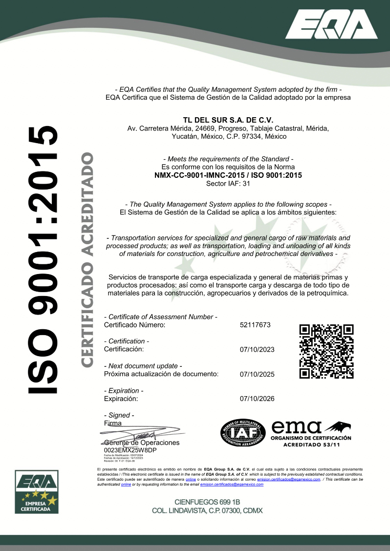 Certificado_TL_Sur